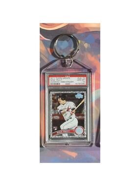 3172 Mike Trout 2011 Topps Update Diamond Anniversary Rookie Novelty Keychain